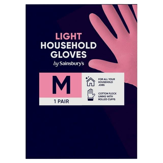 Sainsburys Sainsbury's Light Household Gloves M 1 Pair
