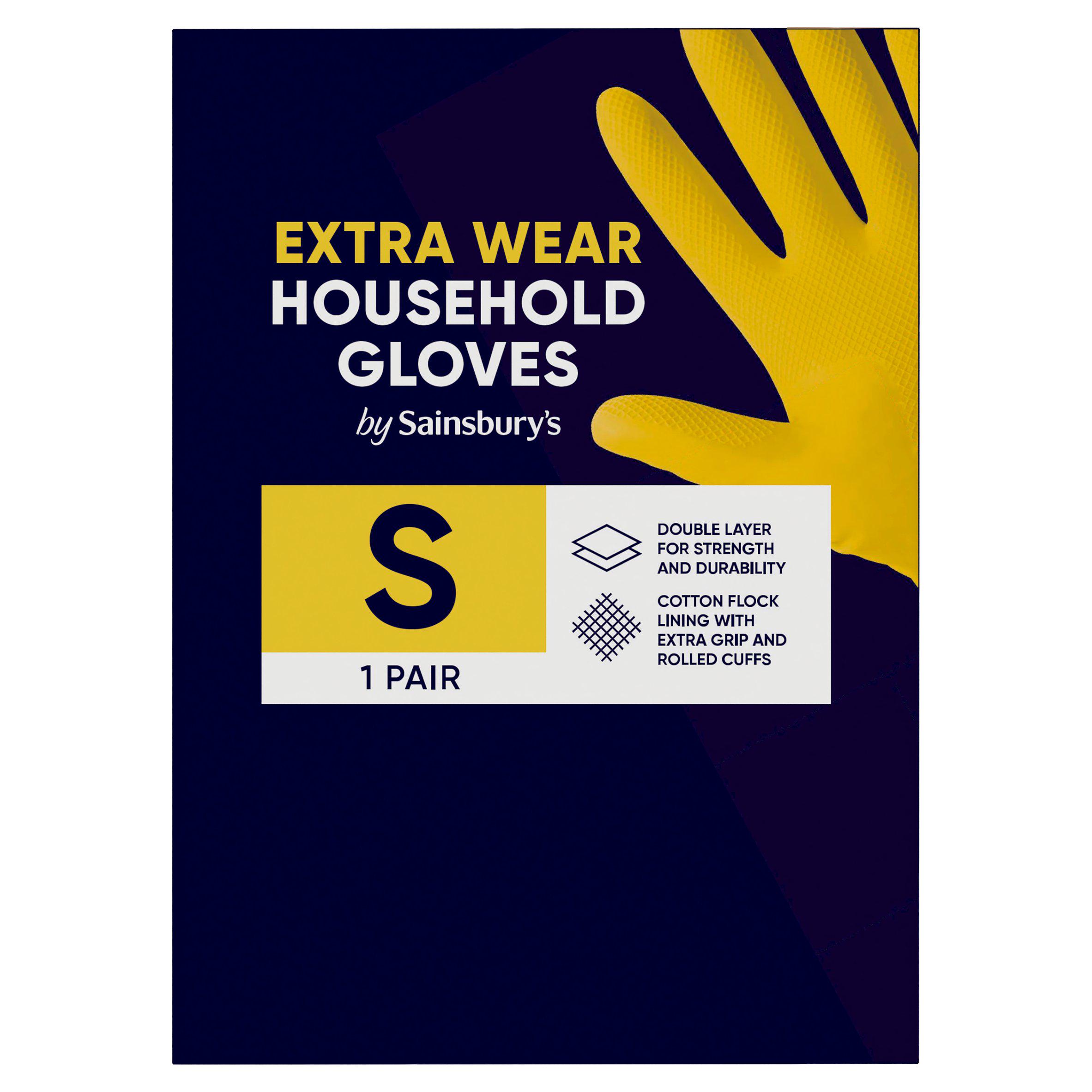Sainsbury's Extra Wear Household Gloves S Pair