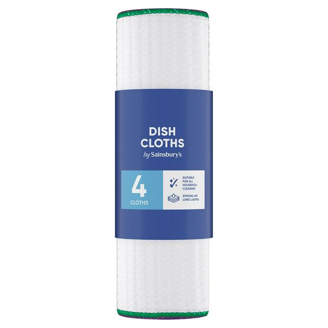 Sainsburys Sainsbury's Dish Cloths x4
