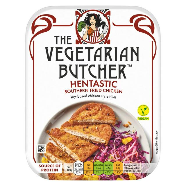 The Vegetarian Butcher Vegan Chicken Fillet Hentastic Southern Fried 200g - gallery image 1