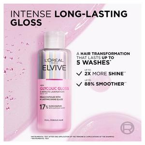 L'Oréal Paris Elvive Glycolic Gloss 5 Minute Lamination Treatment for Dull Hair 200ml - gallery image 2