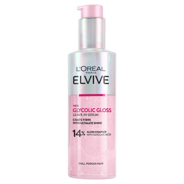 L'Oréal Paris Elvive Glycolic Gloss Leave-In Serum for Dull Hair 150ml - gallery image 1