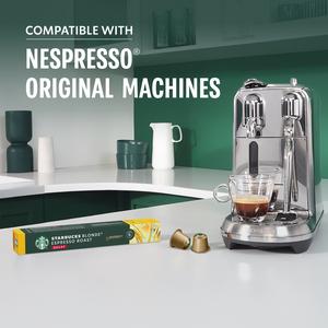 Starbucks by Nespresso Blonde Espresso Roast Decaf Coffee Pods x10 55g - gallery image 6