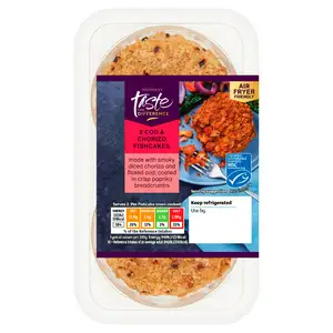 Sainsbury's Cod & Chorizo Fishcakes, Taste the Difference x2 290g