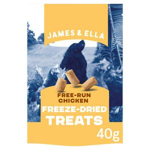 James & Ella Freeze Dried Free Run Chicken Dog Treats 40g