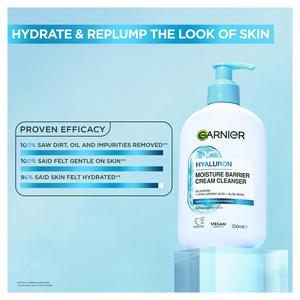 Garnier Skin Active Hyaluronic Aloe Soothing Cream Cleanser For Dehydrated Skin 250ml - gallery image 2