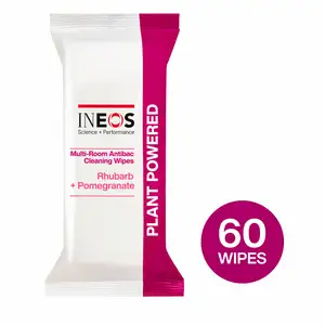 Ineos Antibac Multi Room Surface Cleaning Wipes Rhubarb + Pomegranate