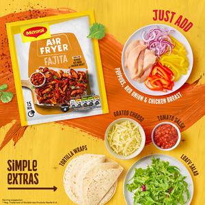 Maggi Air Fryer Fajita Herbs & Spices Recipe Mix for Chicken 27g - gallery image 2