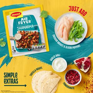 Maggi Air Fryer Shawarma Herbs & Spices Recipe Mix for Chicken 25g - gallery image 2