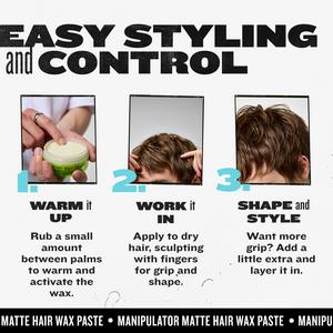 Bed Head by TIGI Manipulator Matte Hair Wax Paste with Strong Hold 57g - gallery image 4