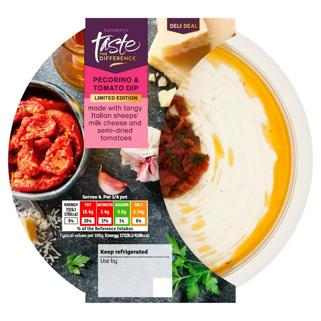 Sainsbury's Pecorino & Tomato Dip, Limited Edition, Taste the Difference 170g - gallery image 1
