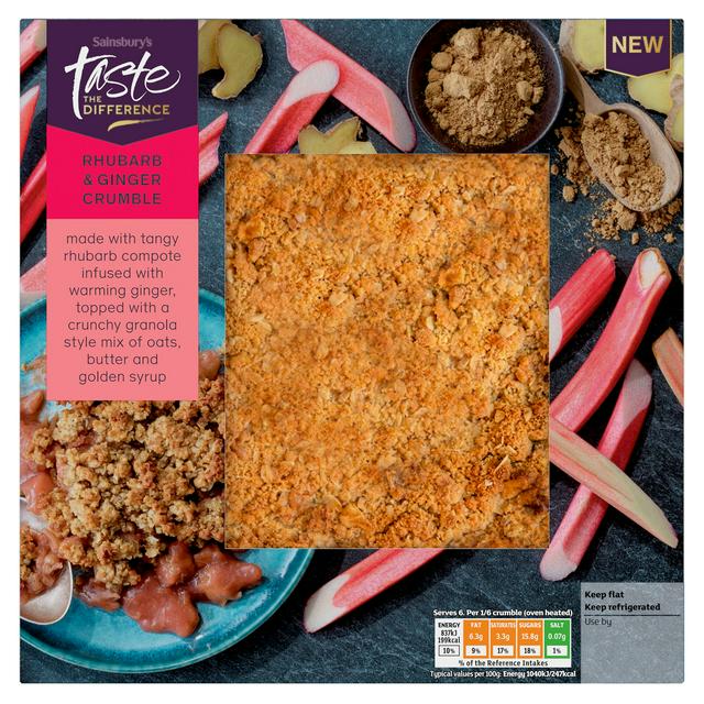 Sainsburys Rhubarb Ginger Crumble Taste the Difference 500g