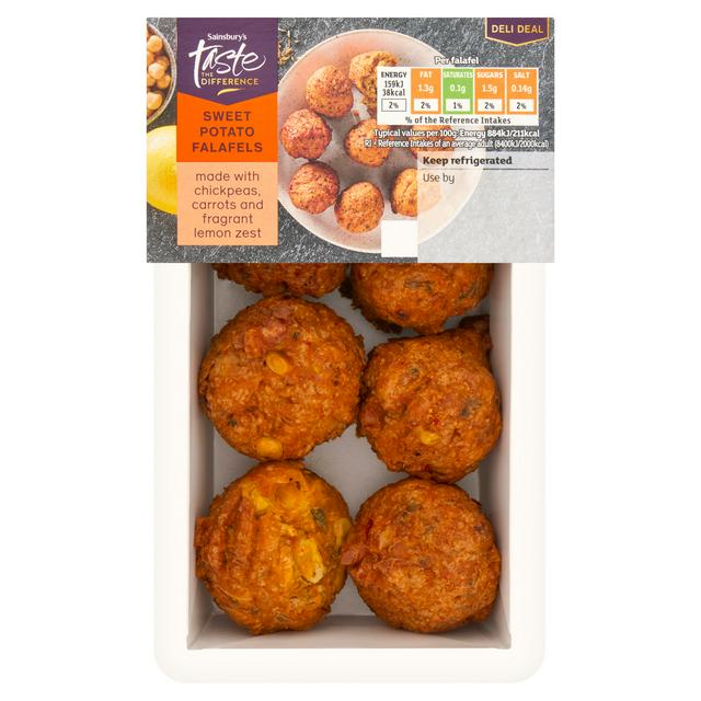Taste the Difference Sainsbury's Sweet Potato Falafels, Limited Edition, Taste the Difference 144g