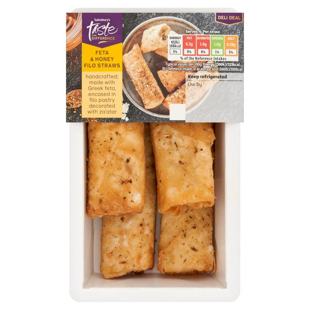 Sainsbury's Feta & Honey Filo Straws, Limited Edition, Taste the Difference 130g - gallery image 1