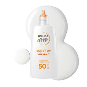 Garnier Ambre Solaire 40ml Super UV SPF 50+ Vitamin C Face Fluid Sun Cream - gallery image 2