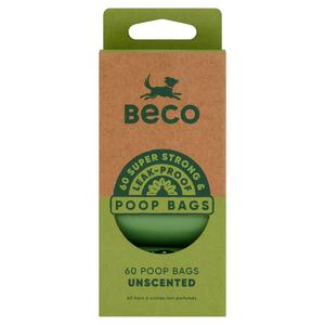 Beco Poop Bags Unscented Big Strong & Leak Proof Pack x60