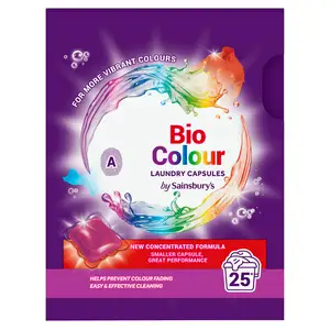 Sainsbury's Bio Colour Laundry Capsules 25 Washes