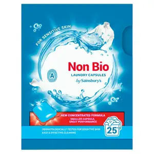 Sainsbury's Non Bio Laundry Capsules 25 Washes