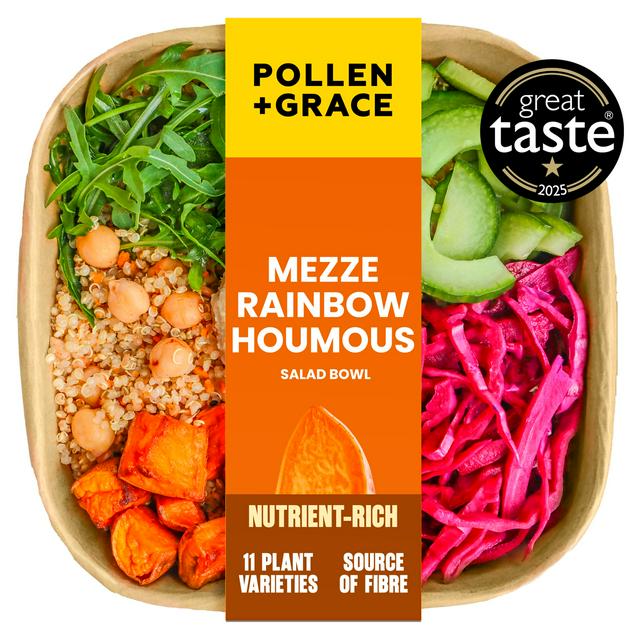Pollen + Grace 275g Mezze Houmous + Rainbow Veg Grain Bowl - gallery image 1