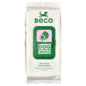 Beco 80 Bamboo Coconut Scented Dog Wipes