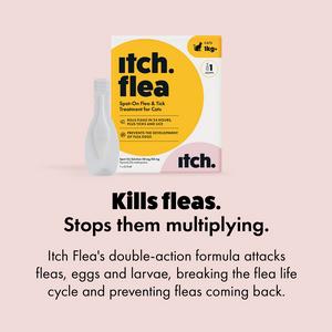 Itch Flea Cat Flea & Tick Spot On Treatment 3 Pipette (1kg+) - gallery image 5