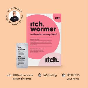 Itch Wormer Cat Worm Tablet Treatment Pack x2 - gallery image 2