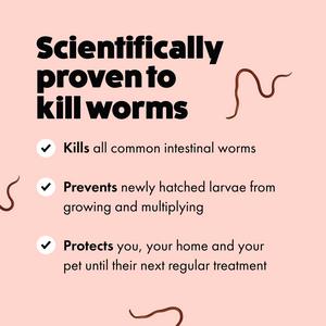 Itch Wormer Cat Worm Tablet Treatment Pack x2 - gallery image 3