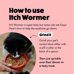 Itch Wormer Cat Worm Tablet Treatment Pack x2 - gallery image 4
