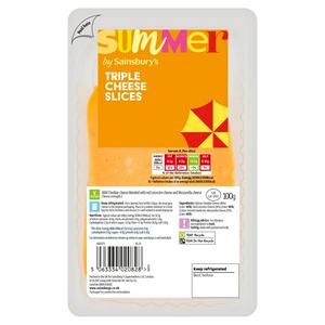 Image forSainsbury's Triple Cheese Burger Melts, Summer Edition 100g