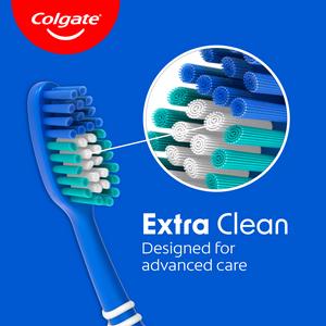 Colgate Extra Clean Medium Toothbrush x3 - gallery image 5