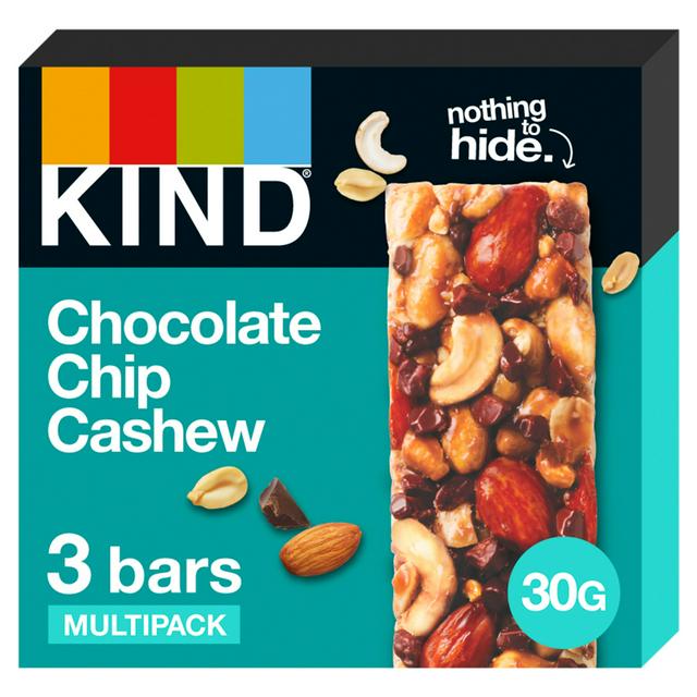 Kind Chocolate Chip Cashew & Mixed Nut Bar 3 x 30g