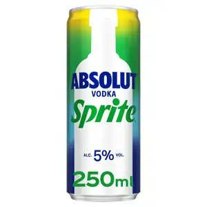 Absolut Vodka & Sprite 250ml