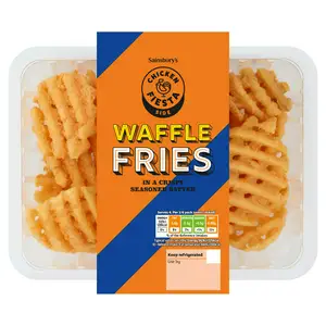 Sainsbury's Chicken Fiesta Side Waffle Fries in a Crispy Seasoned Batter 300g