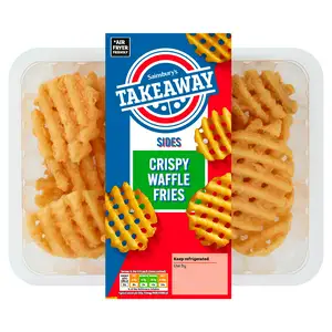 Sainsbury's Takeaway Sides Crispy Waffle Fries 300g