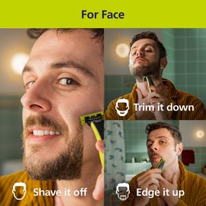 Philips Oneblade 360 For Face with 5in1 Adjustable Comb Trim, Edge, Shave QP2734/20 - gallery image 4