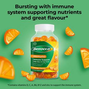 Berocca Immuno Orange Flavour Gummies x60 - gallery image 2