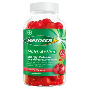Berocca Multi Action Cherry Flavour Gummies x60 - video