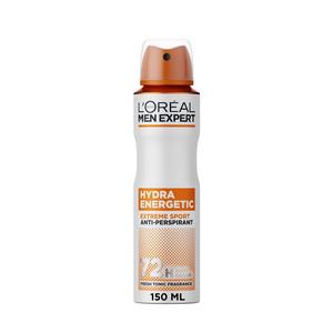 L'Oréal Men Expert 250ml Deodorant Spray Hydra Energetic Extreme Sport 72H Anti-Perspirant - gallery image 2