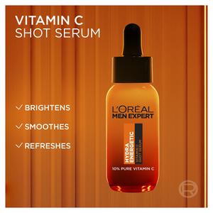 L'Oréal Paris Men Expert Hydra Energetic 10% Pure Vitamin C Shot Serum 30ml - gallery image 3