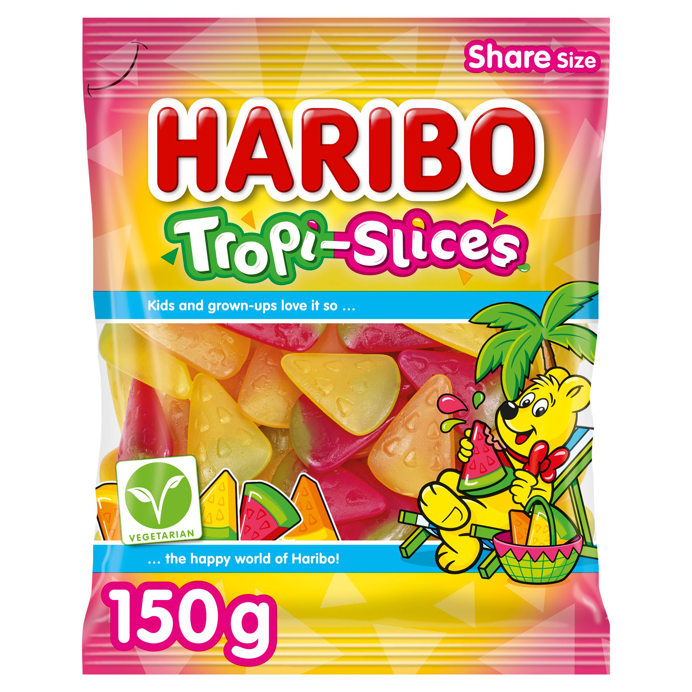 Haribo Tropi Slices Fruit Flavour Gums 150g