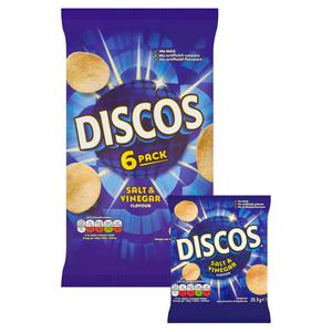 Discos Salt & Vinegar Multipack Crisps x6 - gallery image 2