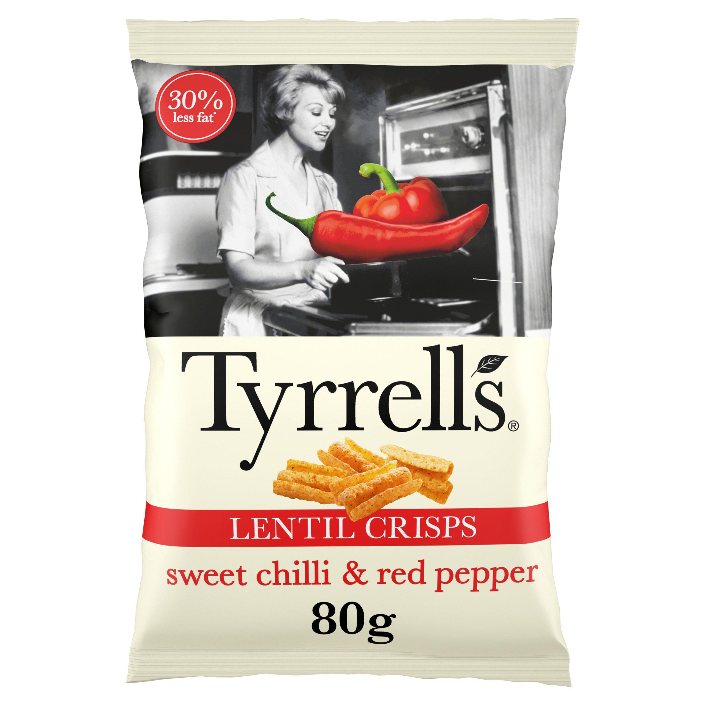 Sweet Chilli & Red Pepper Lentil Sharing Crisps 80g