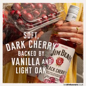 Jim Beam Black Cherry Liqueur Infused with Kentucky Straight Bourbon Whiskey 70cl - gallery image 4