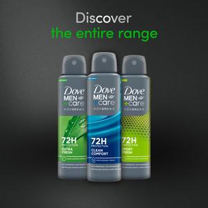 Dove Men+Care 150ml Advanced Extra Fresh Antiperspirant Aerosol Deodorant Spray - gallery image 5