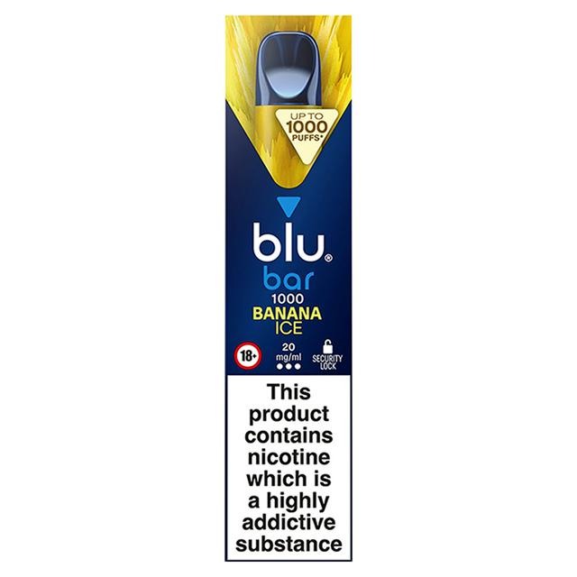 blu bar 1000 Banana Ice 20mg/ml | Sainsbury's