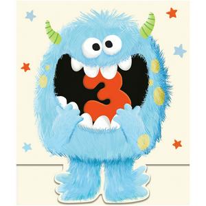 Sainsbury's Fun Monster Age 5 Happy Birthday Design Greeting Card
