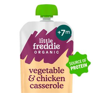 Little Freddie Organic Chicken & Rice Casserole Baby Food Pouch 7+ Months 130g - gallery image 2