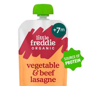 Little Freddie Organic Beef Lasagne with Cheese Baby Food Pouch 7+ Months 130g - gallery image 2