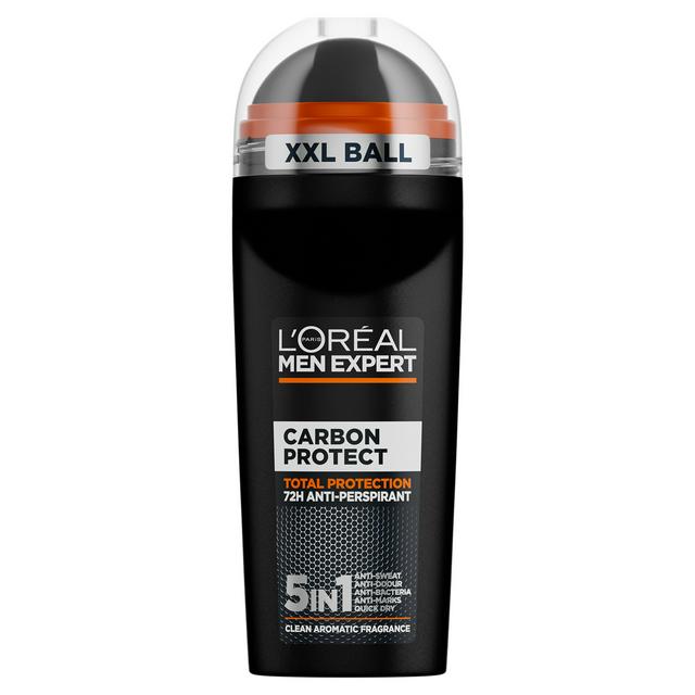 L'Oréal Men Expert 100ml Deodorant Carbon Protect Roll On 48H Anti-Perspirant - gallery image 1