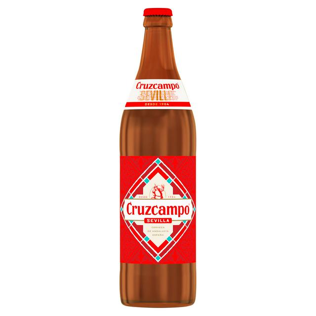 Cruzcampo Sevilla Lager Beer Bottle 660ml - gallery image 1